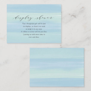 Blue Stripes Display Duschekarte Begleitkarte