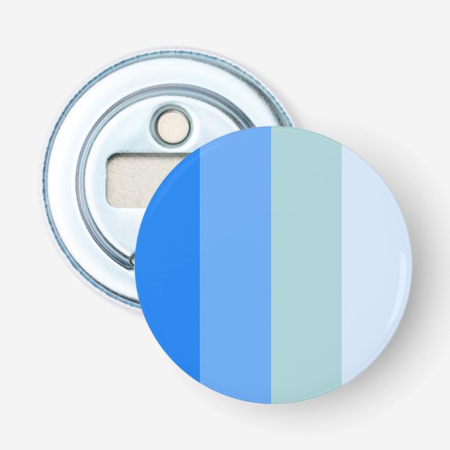 Blue Stripes Maritime Flaschenöffner (Vorderseite)