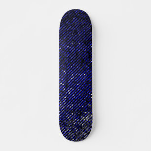 Blue stripes peeling off your colors skateboard