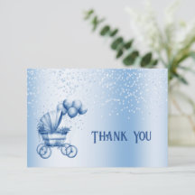 Blue Stroll Dankeschön Card