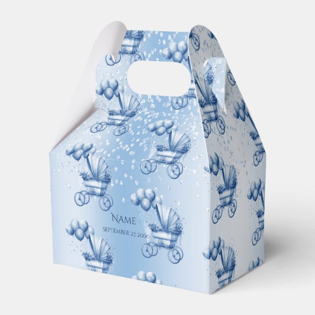 Blue Stroll Favor Box Geschenkschachtel (Vorderseite)