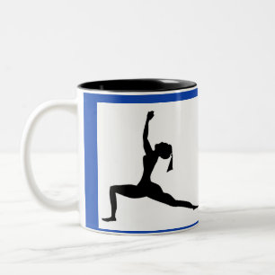 Blue Style: Klassische Tasse/Kaffeecup Zweifarbige Tasse