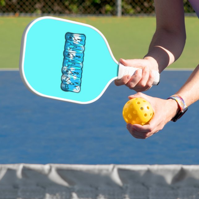 Blue Stylish Hakuna Matata Bringing Fun & Inspirie Pickleball Schläger (InSitu)