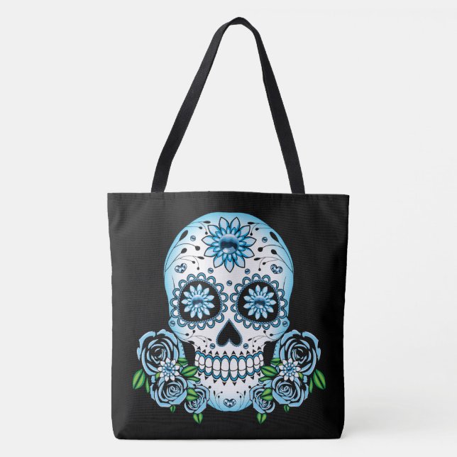 Blue Sugar Skull (Vorderseite)