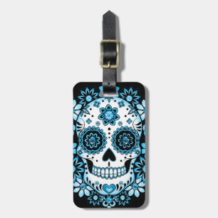 Blue Sugar Skull Gepäckanhänger