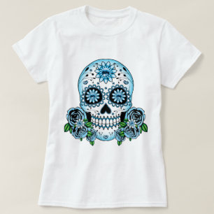 Blue Sugar Skull T-Shirt