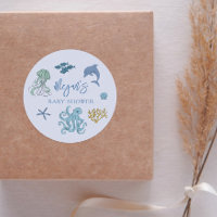 Blue Summer Ocean Baby Dusche Gefallen