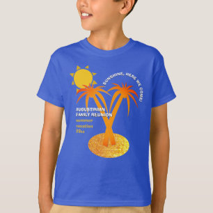 Blue Summer Vacacation Family Wiedersehen T-Shirt
