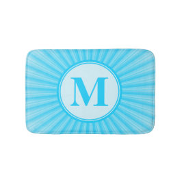 Blue Sun Monogram Badematte