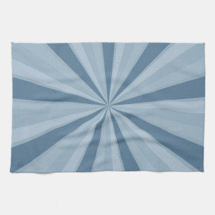 Blue Sunburst Handtuch