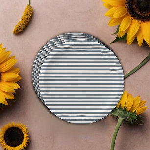 Blue Sunflower Baby Dusche Pappteller