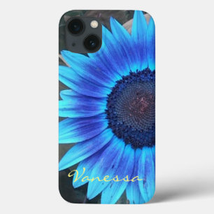 Blue Sunflower iPhone Gehäuse *personalize* Case-Mate iPhone Hülle