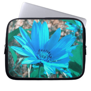 Blue Sunflower Laptop Sleeve