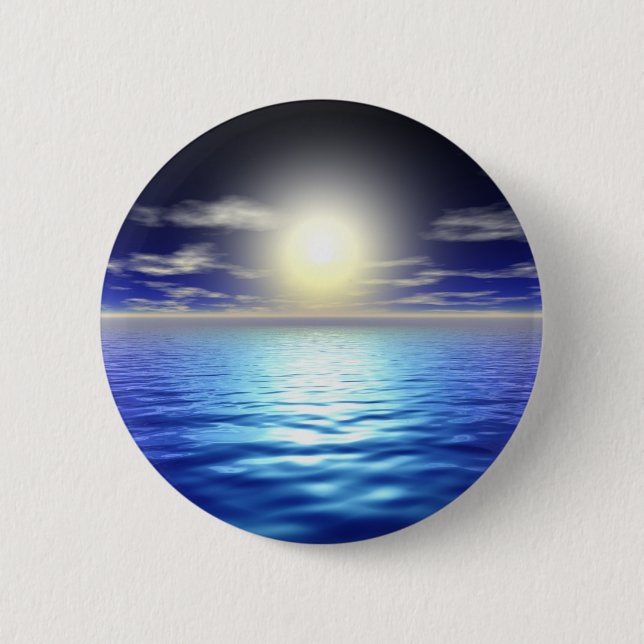 Blue Sunrise Button (Vorderseite)