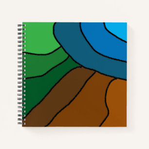 Blue Sunrise Notebook Notizbuch