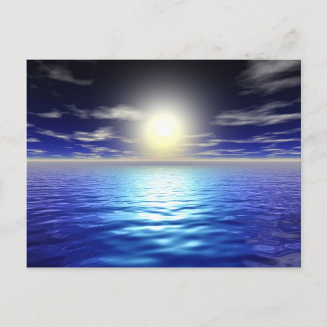 Blue Sunrise Postkarte (Vorderseite)