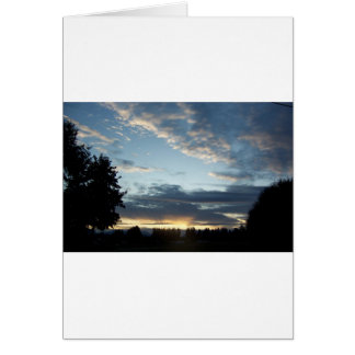 Blue Sunset Dreams Grußkarte