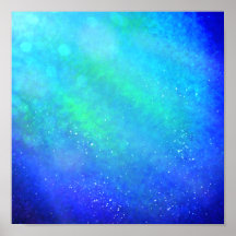Blue Supernova - Die lebendige digitale Kunstdruck