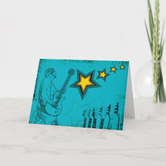 Blue Superstar Card Karte