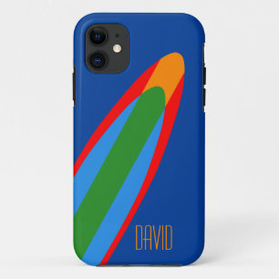 Blue Surfboard Design iPhone Surfthema Case-Mate iPhone Hülle