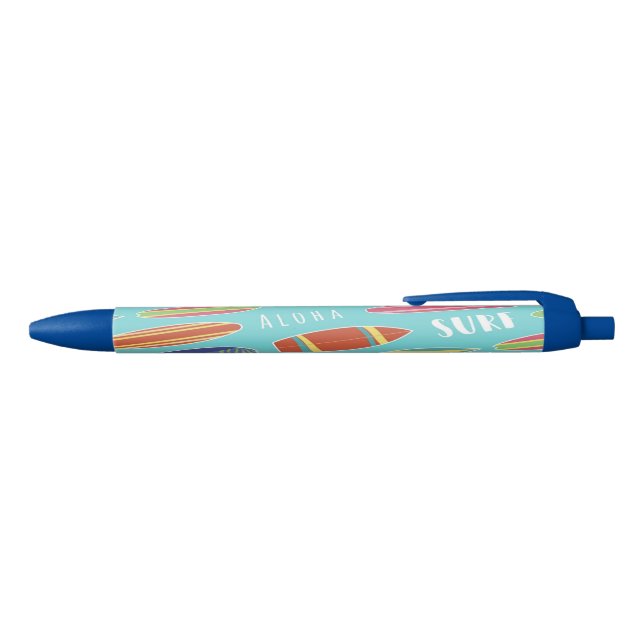 Blue Surfboard Pen Kugelschreiber (Oberseite)