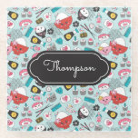 Blue Sushi Kawaii Kitchen Glasuntersetzer<br><div class="desc">Ein niedliches Sushi-Muster schmückt diese Untersetzer in der Glasküche. Ein niedliches personalisiertes Geschenk für einen Sushi-Liebhaber oder für sich selbst. Entworfen für Sie von BlackBerry Boulevard.</div>