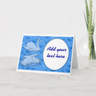 Blue Swans Brautparty oder Hochzeitseinladungen Einladung