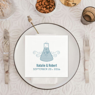 Blue Sweet Chemie Paper Napkins Serviette