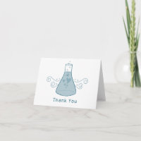 Blue Sweet Chemie Vielen Dank Card