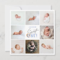 Blue Sweet One donut 1. Geburtstag Multi Foto
