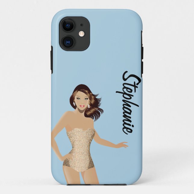 Blue Swinsuit Girl Mate ID™ iPhone 5 Fall Case-Mate iPhone Hülle (Rückseite)