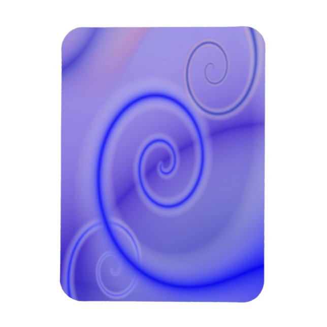 Blue Swirl Flexibles Magnet (Vertikal)
