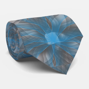 Blue Swirl Necktie Krawatte