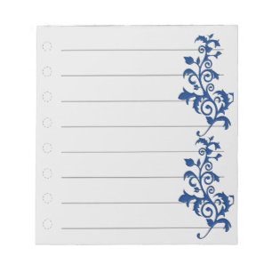 Blue Swirl Notepad Notizblock
