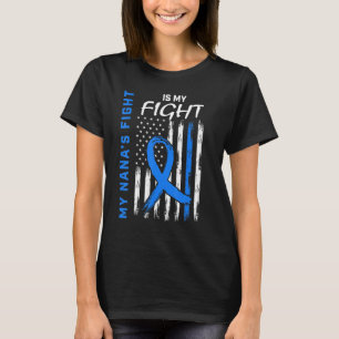 Blue T2 Nana Typ 2 Diabetes Awareness American Fl T-Shirt