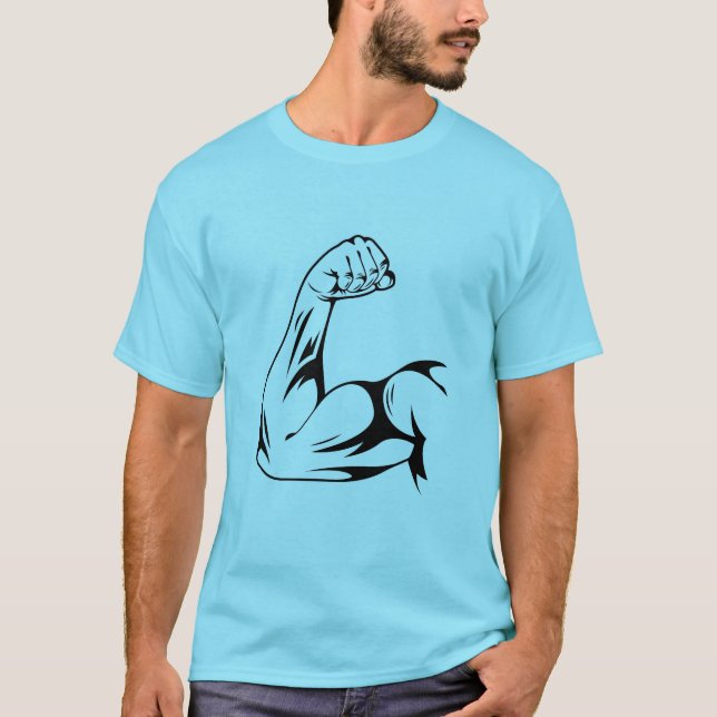Blue T - Shirt Herren Gymnastiklogo (Vorderseite)