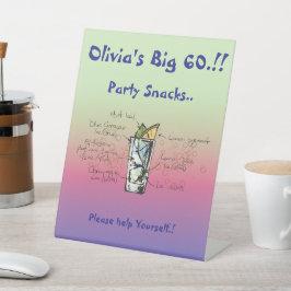 Blue Tahoe Birthday Party Snacks Sockelschild