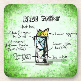 Blue Tahoe Drink Rezept Getränkeuntersetzer