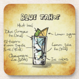 Blue Tahoe Drink Rezept Untersetzer