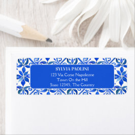 Blue Talavera Spanische Fliesen Hochzeitsadresse