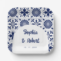 Blue Talavera Tiles Wedding