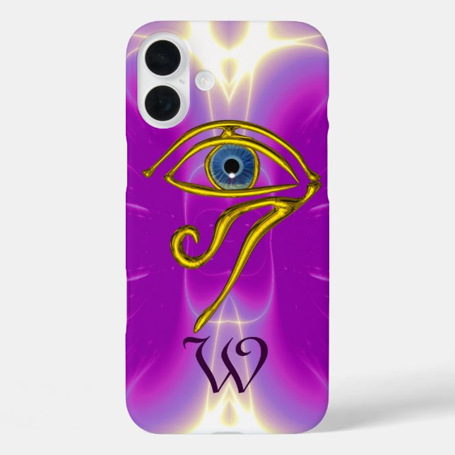 BLUE TALISMAN MONOGRAMM Pink Fuchsia Lila Case-Mate iPhone Hülle (Rückseite)