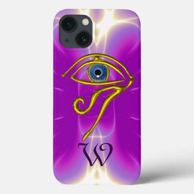 BLUE TALISMAN MONOGRAMM Pink Fuchsia Lila Case-Mate iPhone Hülle (Rückseite)