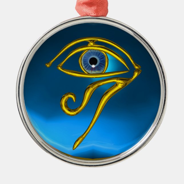BLUE TALISMAN, Saphire Ornament Aus Metall (Vorne)