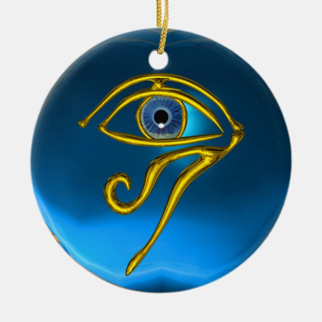 BLUE TALISMAN, Sapphire Keramik Ornament (Vorne)