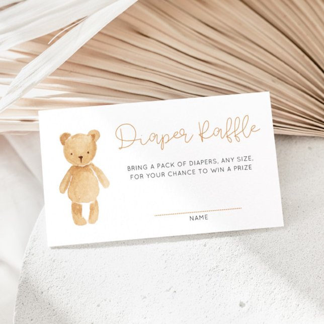 Blue Tan Teddy Bear Balloons Umschließungskarte Begleitkarte (Von Creator hochgeladen)