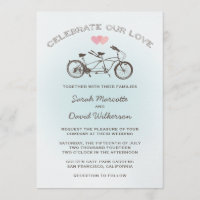 Blue Tandem Bicycle Wedding