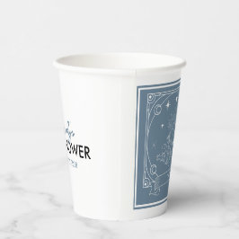 Blue Tarot Baby Dusche Pappbecher