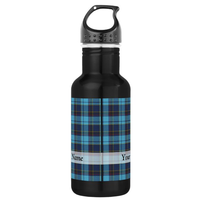 Blue tartan kariert trinkflasche (Vorderseite)
