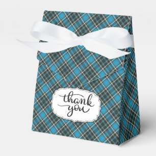 Blue Tartan Kariert Vielen Dank für Ihr Interesse Geschenkschachtel